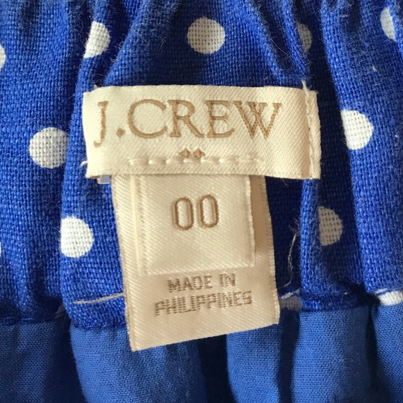 J.Crew blue polka dot skirt - Picture 2 of 2